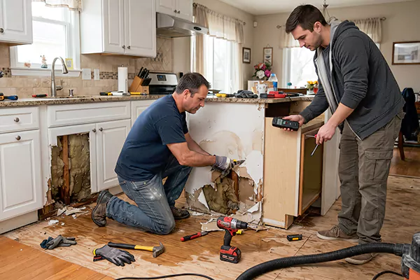 Kitchen Water Damage Repair Chino Hills