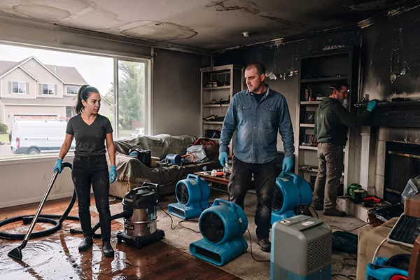 Smoke and Water Damage Restoration Chino Hills