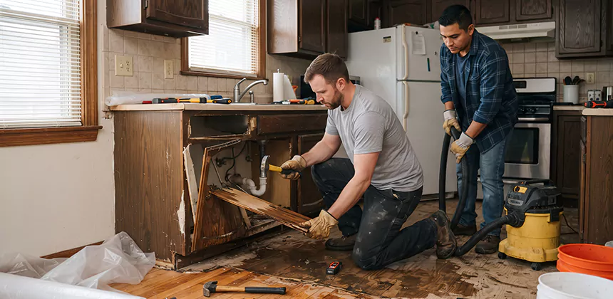 Repairing Water Damaged MDF Cabinets in Chino Hills