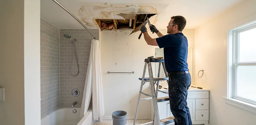 Bathroom Leak Ceiling Repair in Chino Hills