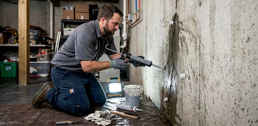 Basement Leak Repair From Inside in Chino Hills